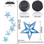 Solar Wind Chimes Lights LED Color Changing Hanging Hummingbird Ball Garden Lamp - 183197258064-Quality Home Distribution