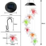 Solar Wind Chimes Lights LED Color Changing Hanging Hummingbird Ball Garden Lamp - 183197258064-Quality Home Distribution