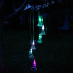 Solar Wind Chimes Lights LED Color Changing Hanging Hummingbird Ball Garden Lamp - 183197258064-Quality Home Distribution