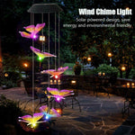 Solar Wind Chimes Lights LED Color Changing Hanging Hummingbird Ball Garden Lamp - 183197258064-Quality Home Distribution