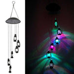 Solar Wind Chimes Lights LED Color Changing Hanging Hummingbird Ball Garden Lamp - 183197258064-Quality Home Distribution