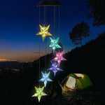 Solar Wind Chimes Lights LED Color Changing Hanging Hummingbird Ball Garden Lamp - 183197258064-Quality Home Distribution