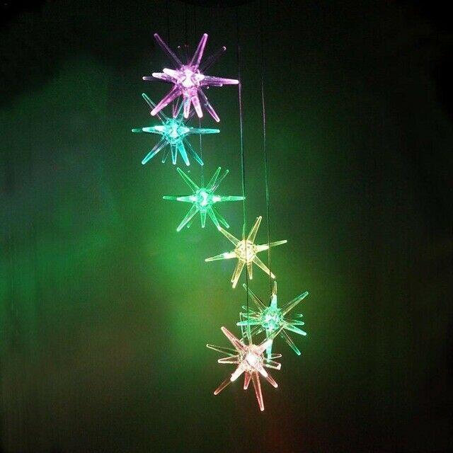 Solar Wind Chimes Lights LED Color Changing Hanging Hummingbird Ball Garden Lamp - 183197258064-Quality Home Distribution