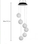 Solar Wind Chimes Lights LED Color Changing Hanging Hummingbird Ball Garden Lamp - 183197258064-Quality Home Distribution